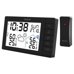 Statie meteo wireless Sencor SWS 3200 cu senzor exterior si ceas DCF