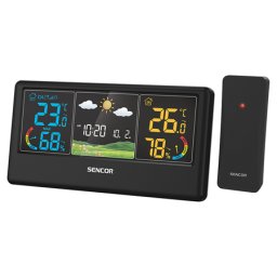 Statie meteo wireless Sencor SWS 4100 B cu afisaj LCD color
