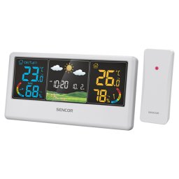 Statie meteo wireless Sencor SWS 4100 W cu senzor extern si ecran color