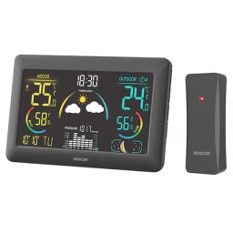 Statie meteo wireless Sencor SWS 4900 cu senzor exterior si ceas DCF
