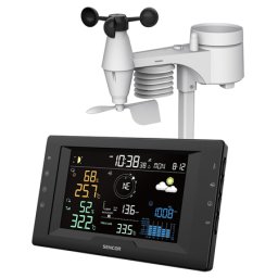 Statie meteo profesionala wireless Sencor 5 în 1 cu ecran color