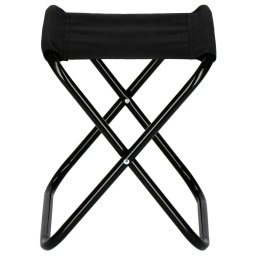 Scaun pliabil pentru camping si pescuit, metalic, negru, 100 kg