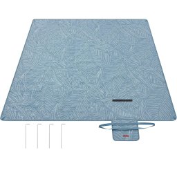 Patura de picnic impermeabila SONGMICS 200x200 cm, pliabila, albastra