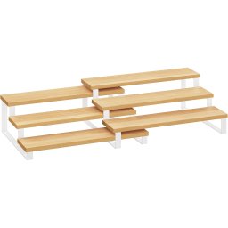 Raft pentru condimente extensibil SONGMICS, 3 niveluri, bambus