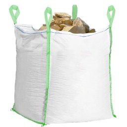 Sac de gradina Big Bag 1000 L, 1000 kg, 90x90x120 cm, alb
