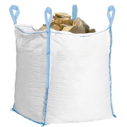 Sac de gradina Big Bag pentru frunze si deseuri vegetale, 900 L, 1000 kg, alb