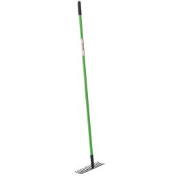Grebla de gradina cu maner din fibra de sticla si cap din otel, 148 cm