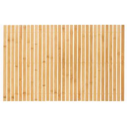 Covor de baie antiderapant din bambus natural, 50x80 cm, maro