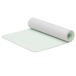 Saltea fitness antiderapanta din TPE, 183x61 cm, cu curea, verde menta