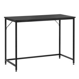 Birou modern cu blat MDF si cadru metalic, 100x50x76 cm, negru