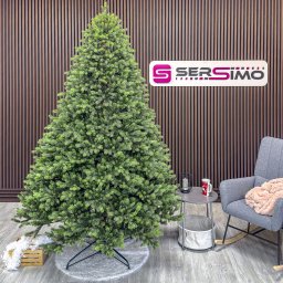 Brad artificial 3D Sersimo Hollandia verde, cu varfuri verzi, 250 cm
