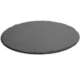 Platou de servire din ardezie Atmosphera, 22 cm, negru elegant