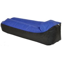 Saltea gonflabila pentru plaja cu umflare rapida, 180 kg, bleumarin