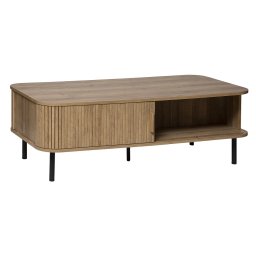 Masuta de cafea Atmosphera Colva bej cu 2 usi glisante, 120x60x41 cm
