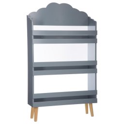 Biblioteca pentru copii Atmosphera Nuage, gri, 3 rafturi, 58x100 cm