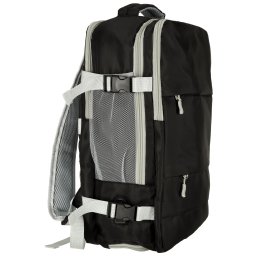 Rucsac de calatorie impermeabil 45x28x16 cm, negru, cu port USB