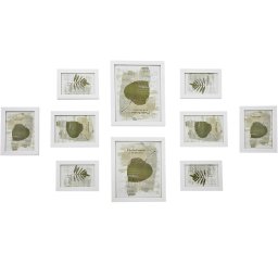 Set 10 rame foto SONGMICS albe, pentru perete sau birou, 3 dimensiuni