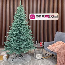 Brad artificial 3D argintiu Sersimo Viena Select, 230 cm