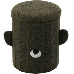 Taburet pliabil pentru copii cu spatiu de depozitare, 28x34 cm, verde