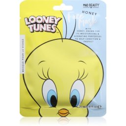 Mad Beauty Looney Tunes Tweety mască textilă hidratantă cu efect calmant 25 ml