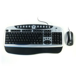 Kit Tastatura + Mouse SERIOUX; model: SRXMKM-5100; layout: US; negru; PS/2;