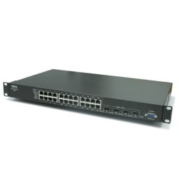 SWITCH DELL; model: POWERCONNECT 5324; MANAGEMENT; PORT CONSOLA; PORTURI: 24 x RJ-45 10/100/1000; 4 x SFP; REF