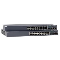 SWITCH DELL; model: POWERCONNECT 3424; MANAGEMENT; PORT CONSOLA; PORTURI: 24 x RJ-45 10/100; 2 x RJ-45 10/100/1000; REF