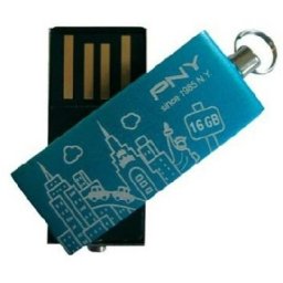 USB STICK PNY; model: CITY-BLUE; capacitate: 16 GB; interfata: 2.0; culoare: ALBASTRU