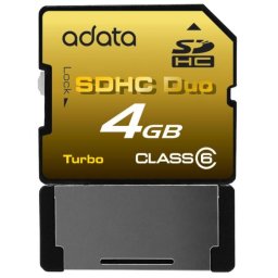 SDHC+USB ADATA; model: ASDH4GCL6-R; capacitate: 4 GB; clasa: 6; culoare: NEGRU