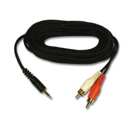Cablu audio; JACK 3.5 M la RCA M; RCA M; 15m