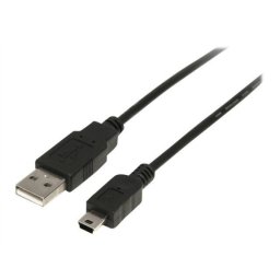 Cablu PC; USB 2.0 M la mini-USB M; 0.5m