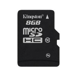 MICRO SD CARD KINGSTON; model: SDC10/8GB; capacitate: 8 GB; clasa: 10; culoare: NEGRU
