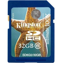 SD-HC CARD KINGSTONE; model: SD6G2/32GB; capacitate: 32 GB; clasa: 6; culoare: NEGRU