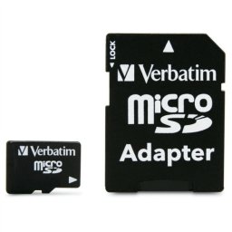 MICRO SD CARD VERBATIN; model: 44004; capacitate: 8 GB; clasa: 4; culoare: NEGRU