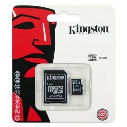 MICRO SD CARD KINGSTON; model: SDC4; capacitate: 32 GB; clasa: 4; culoare: NEGRU