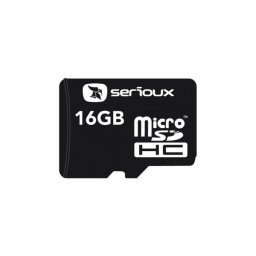 MICRO SD CARD SERIOUX; model: SFTF16AC10; capacitate: 16 GB; clasa: 10; culoare: NEGRU