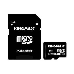 MICRO SD-HC KINGMAX; model: KM04GMCSDHC41A; capacitate: 4 GB; clasa: 4; culoare: NEGRU