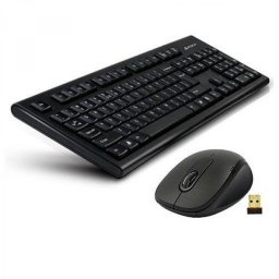 Tastatura + Mouse A4TECH 7100N; NEGRU; Layout: US; Conectare: WIRELESS;