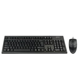 Kit Tastatura + Mouse A4TECH; model: KRS-8372-USB; layout: US; NEGRU; USB