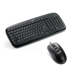 Kit Tastatura + Mouse GENIUS; model: C110; layout: US; NEGRU; PS/2; MULTIMEDIA