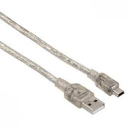 Cablu PC; USB 2.0 A M la mini-USB M; 1.8m