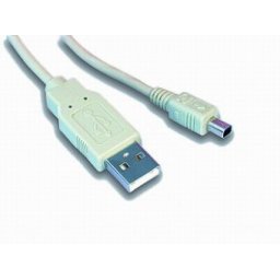Cablu PC; USB 2.0 A M la mini-USB M; 1m