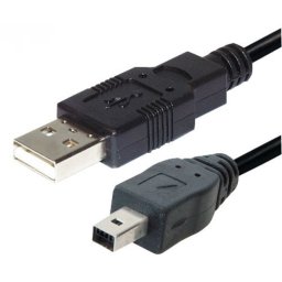 Cablu PC; USB 2.0 A M la mini-USB M 4 pini; 1.8m