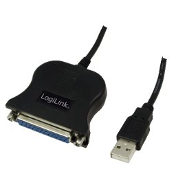 Cablu PC; USB 2.0 A M la D-SUB (25 pini) F; 1.8m