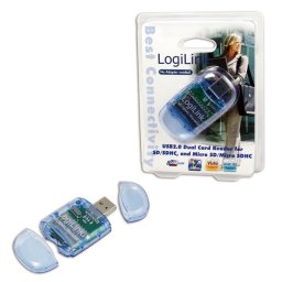 LOGILINK ADAPTOR; USB 2.0 M la SD/SDHC/MicroSD/MicroSDHC ; CR0015