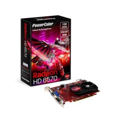 Placa video POWERCOLOR 1024 MB; GDDR3; 128 bit; PCI-E 16x; AMD Radeon HD 6570; VGA; DVI; HDMI