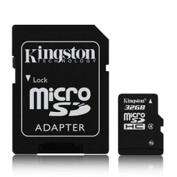 MICROSD KINGSTON; 32GB; CLASS 4; RETAIL