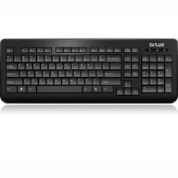 Tastatura DELUX; model: 6010; layout: US; NEGRU; USB;