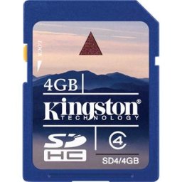 SD-HC CARD KINGSTON; model: SD4/4GB; capacitate: 4 GB; clasa: 4; culoare: NEGRU