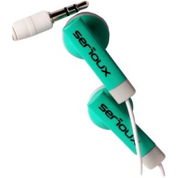 CASCA SERIOUX; model: SRXS-H400MP3-GR; VERDE; in-ear;